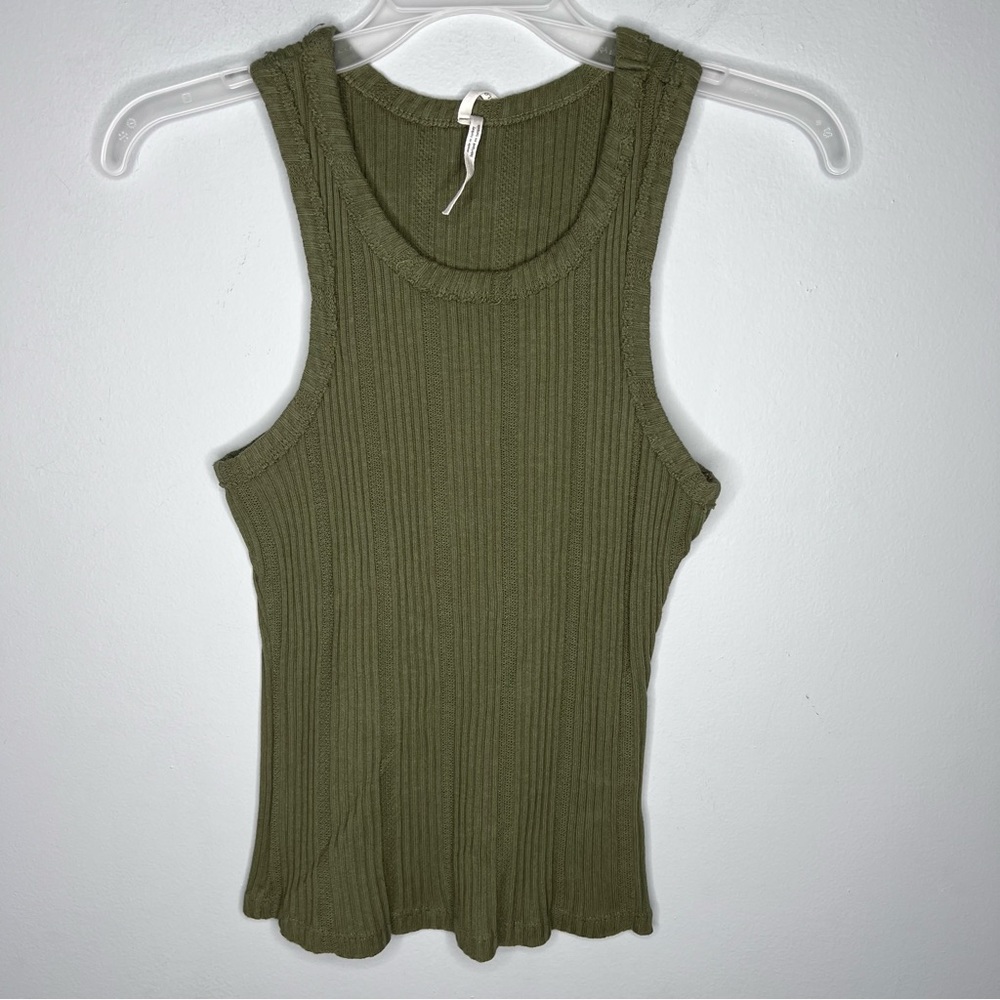 Anthropologie Ribbed Crewneck Top J11 - Picture 3 of 6